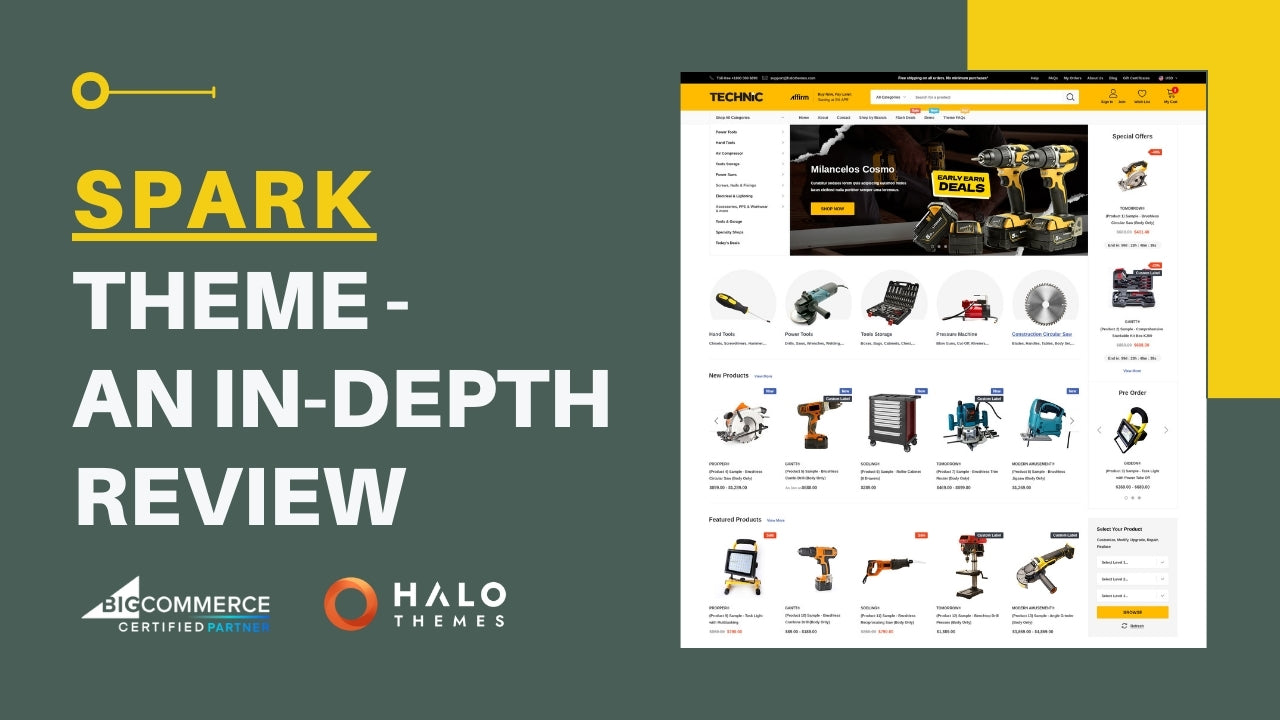 Spark Theme: The Ultimate Automotive & Industrial BigCommerce Stencil Theme - A Comprehensive Review