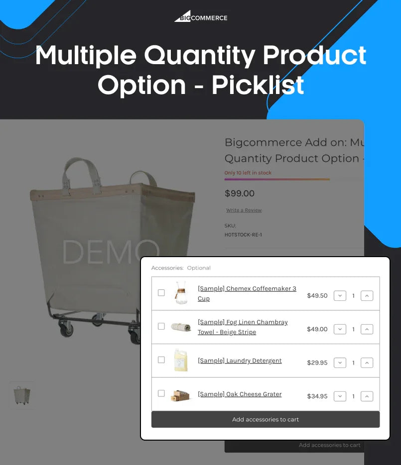 BigCommerce Add-on: Advanced Product Picklist