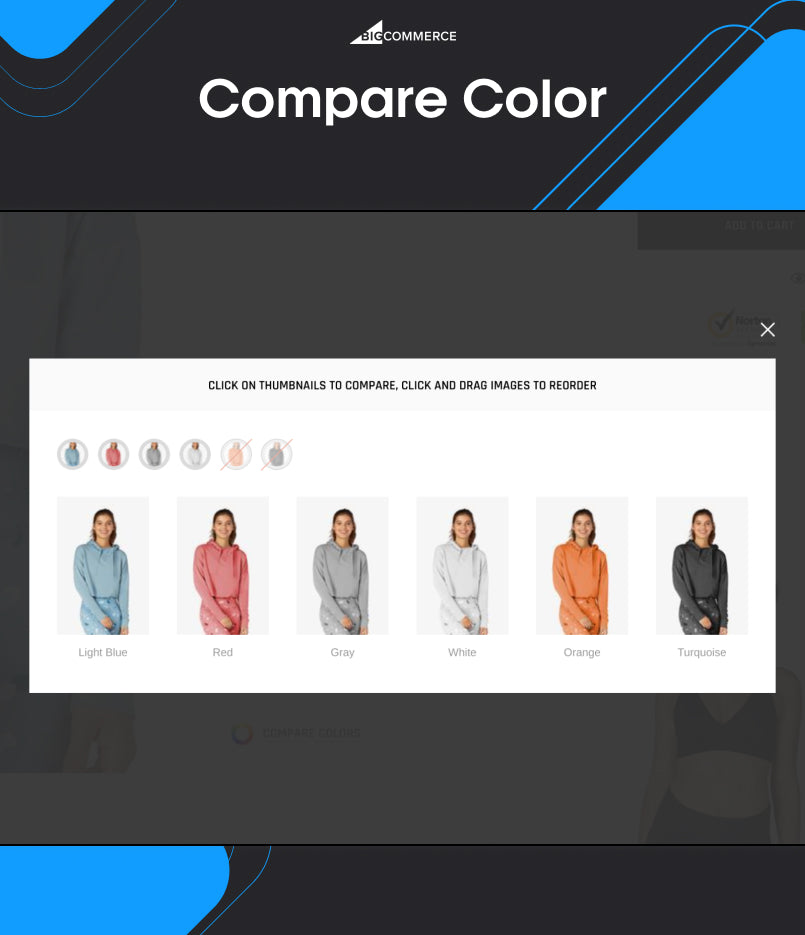 BigCommerce Add-on: Compare Colors