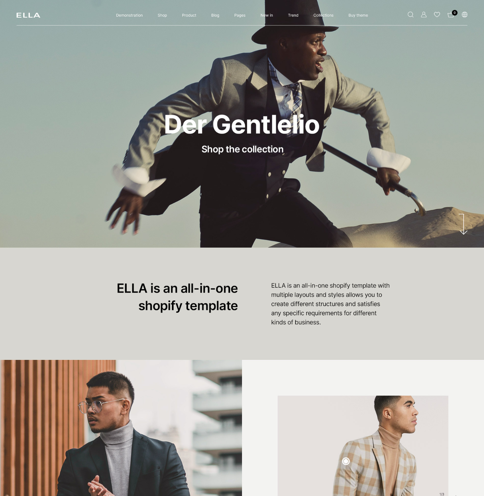 Ella Theme Glamorous Fashion Website Template Shopify