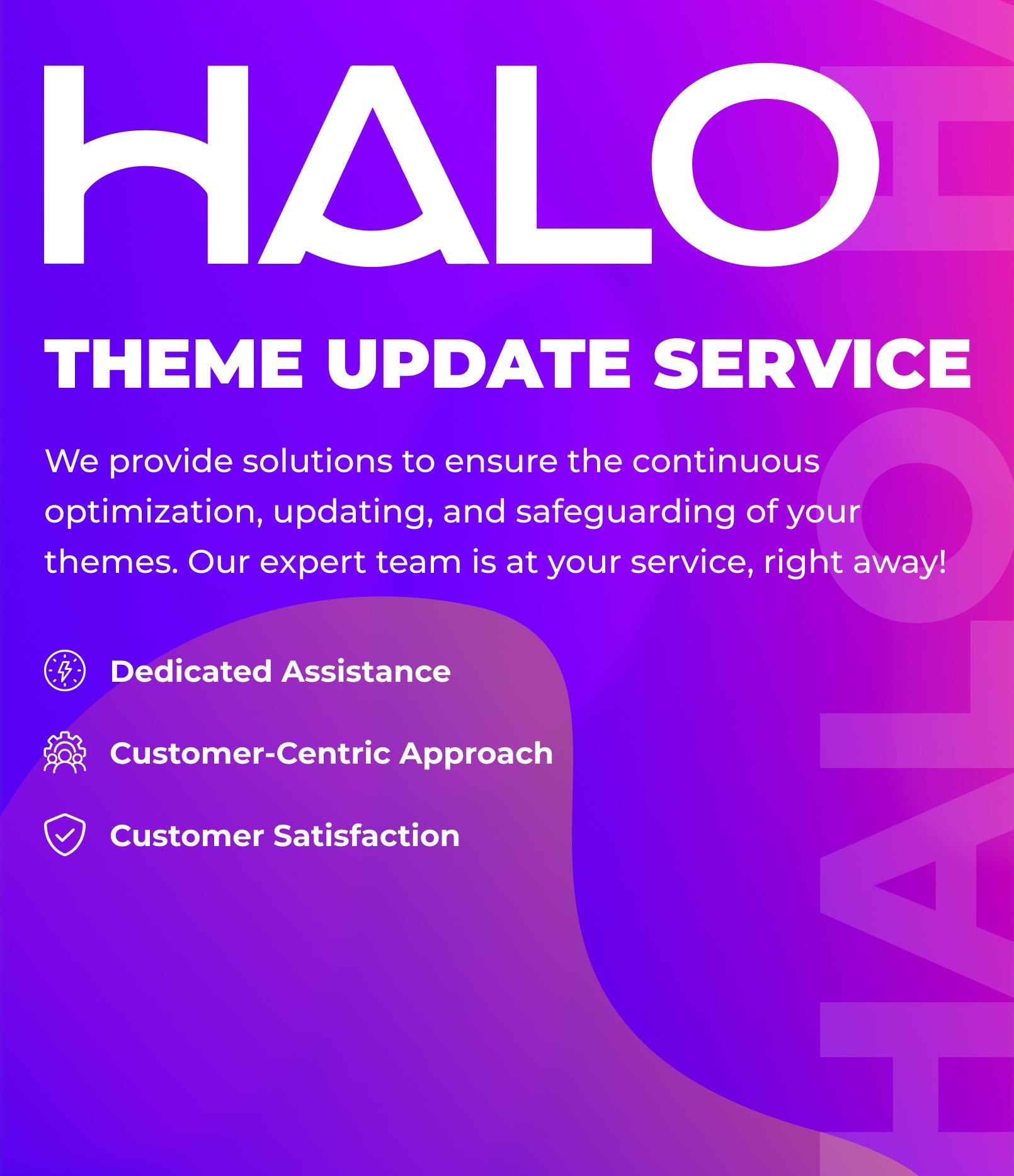 Halo Theme Update Service - Stay Current with the Latest Features and Security