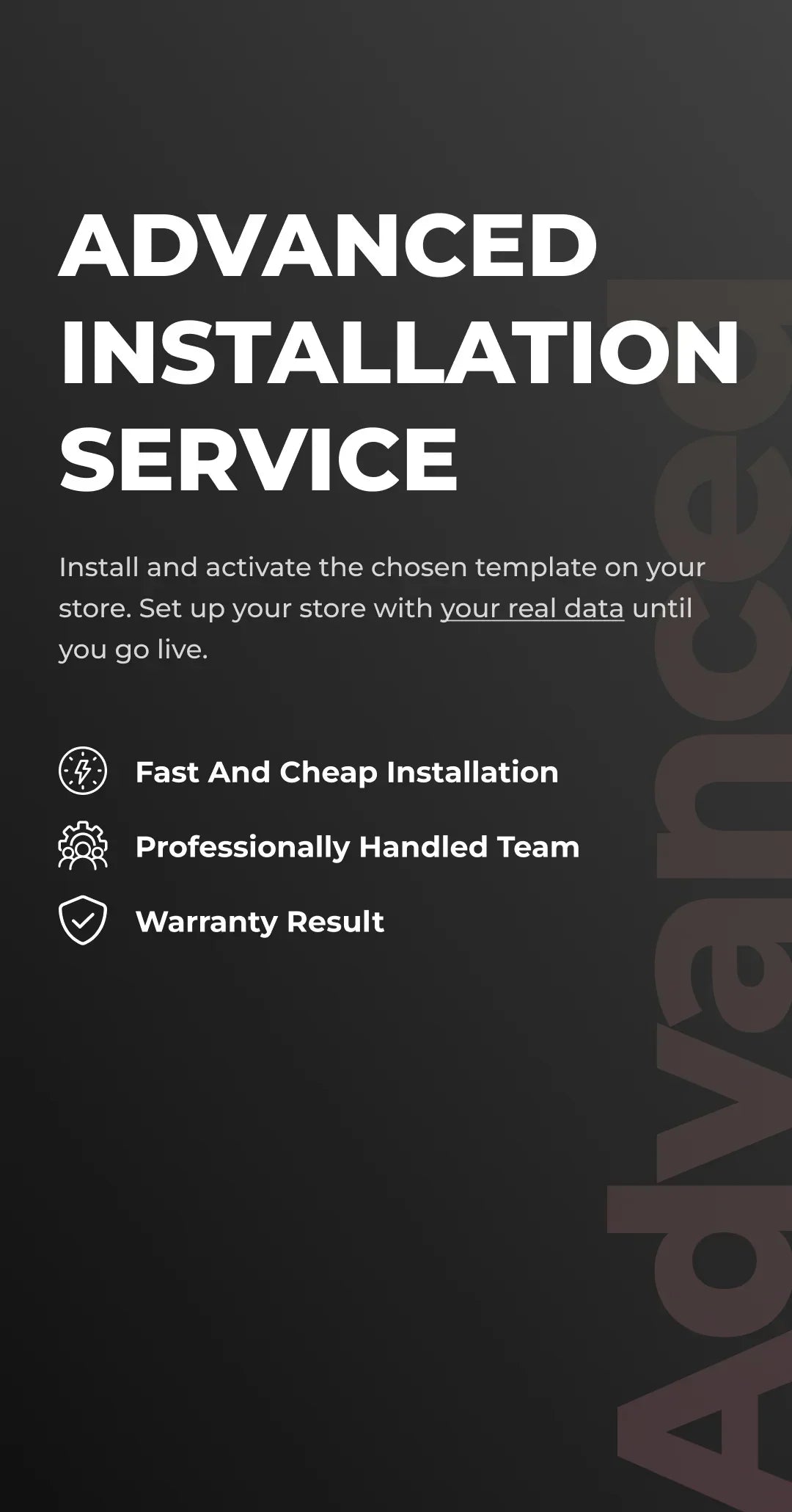 Advanced Installation Service | Full Setup for Your Ecommerce Template - Shopify and BigCommerce