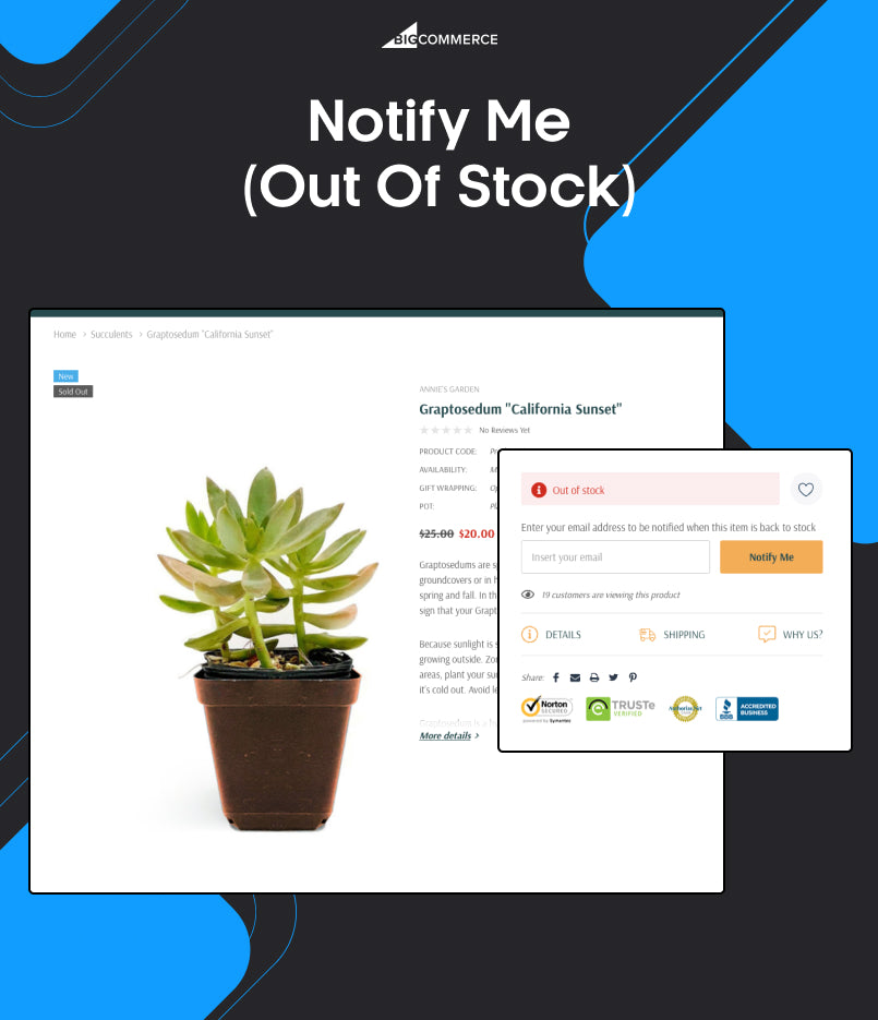 BigCommerce Add-on: Notify Me (Out of Stock)