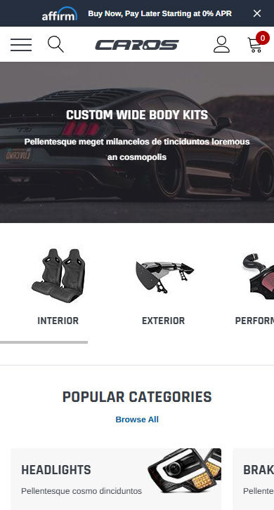 Caros Bigcommerce - Automotive