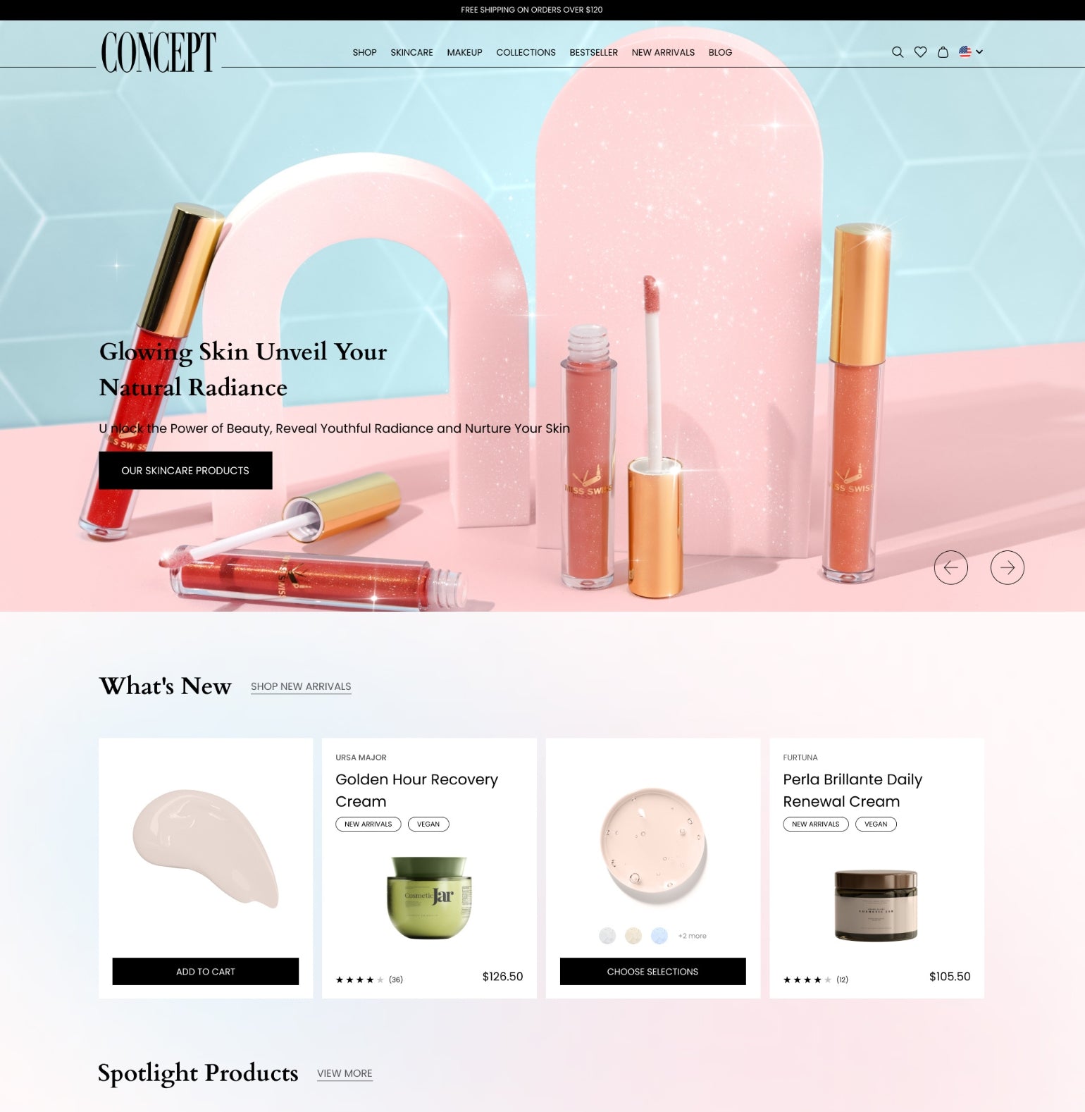 Concept - Beauty and Cosmetics - Ecommerce Website Template | Shopify