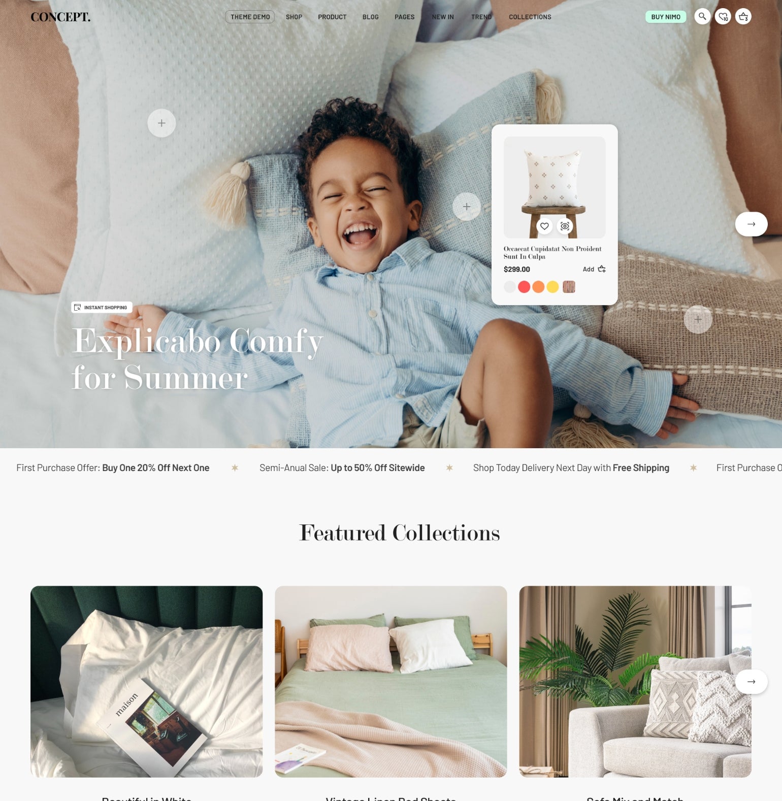 Concept - Furniture, home accessories - Ecommerce Website Template | Shopify