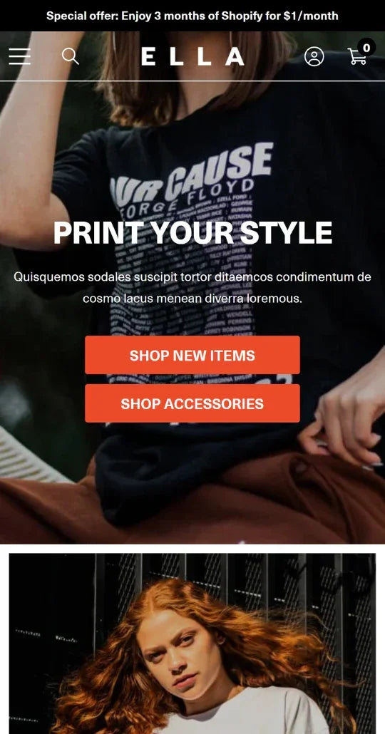 Ella Theme - POD Store Ecommerce Website Template | Shopify