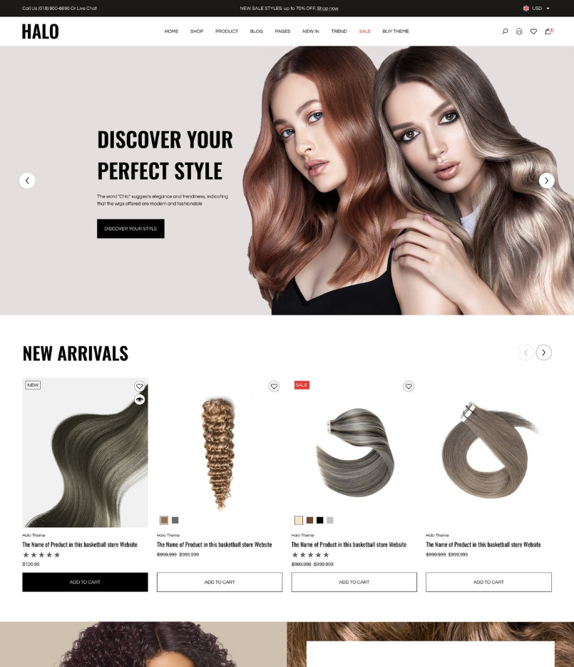 Halo - Hair Wigs