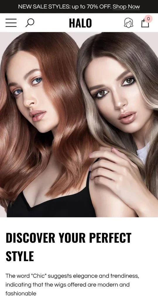 Halo Theme - Hair Wigs Shopify Theme | HaloThemes