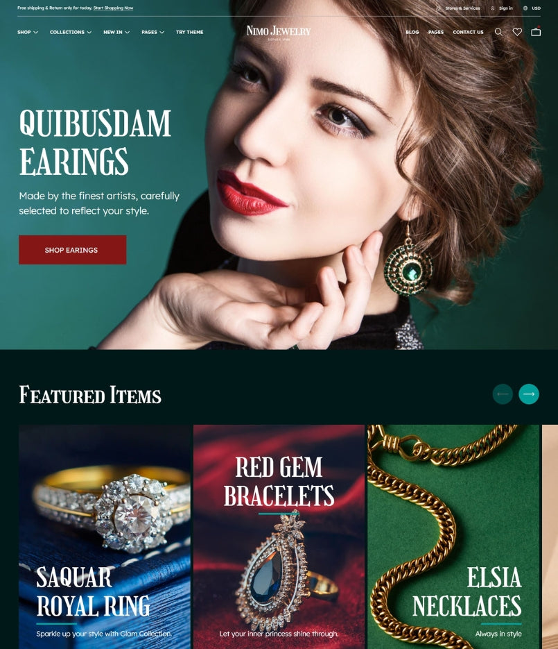 Nimo BigCommerce - Fashion And Jewelry