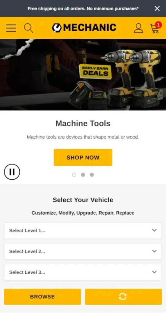 Spark - Automotive & Industrial - Ecommerce Website Template | HaloThemes