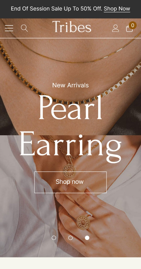 TRIBES - Fashion and Jewelry - Ecommerce Website Template | HaloThemes - Mobile View