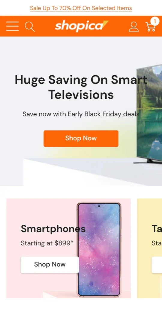 Annie's Garden Shopica Ecommerce Template | Premium Themes | HaloThemes - Mobile View