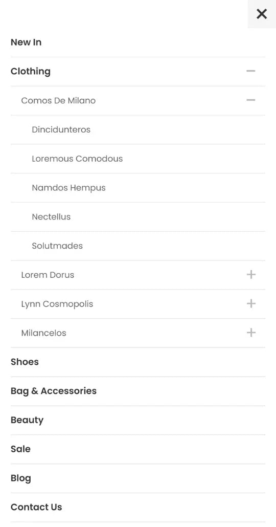 BigCommerce Add-on: Basic Mega Menu