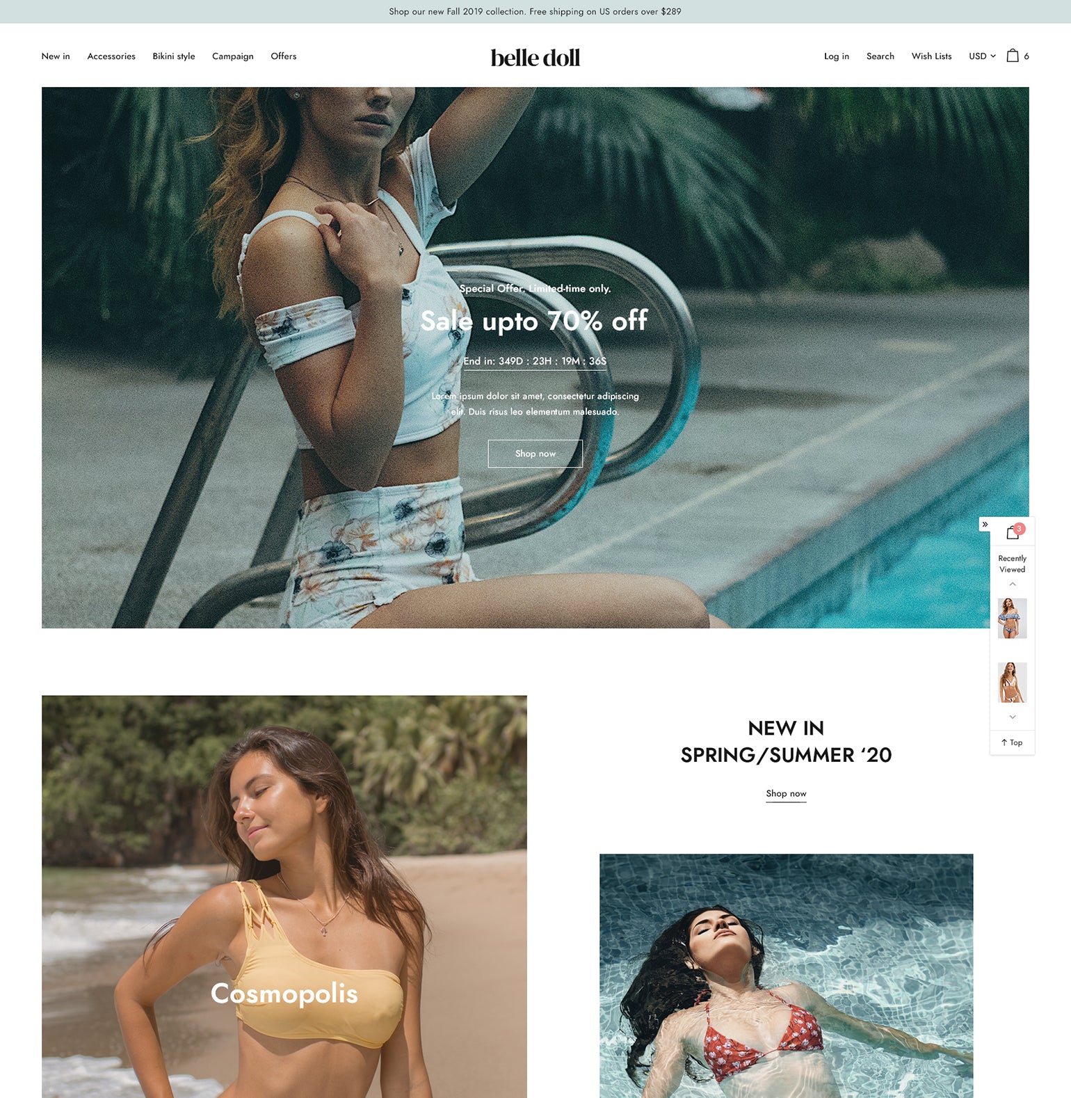 Belle swimwear on sale