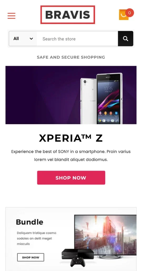 BRAVIS – Electronics and Hi-Tech Ecommerce Website Template