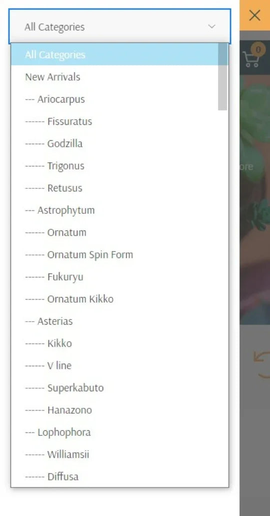 Allow users to search deeply within a category or subcategory, by adding a drop-down list to the quick search bar. As an aid to the user, the active category is automatically selected in the drop-down list