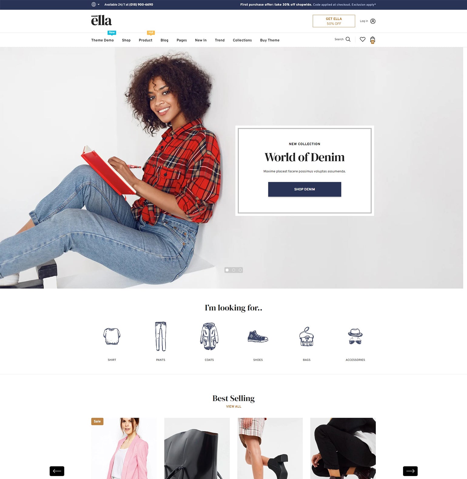 Ella - Multipurpose Shopify Theme OS 2.0 by halothemes