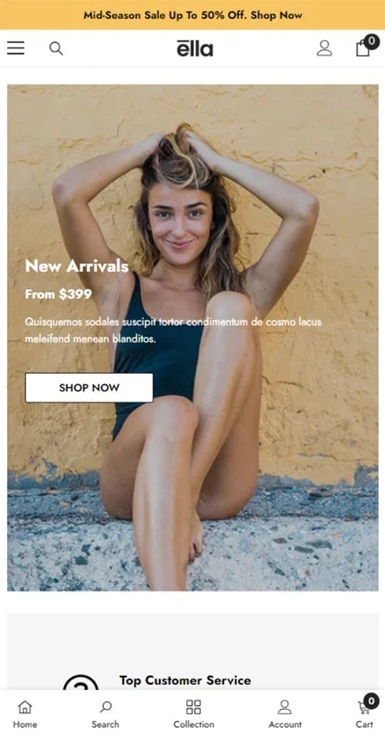 Ella Theme - Surfing & Water Sports Ecommerce Website Template - 2