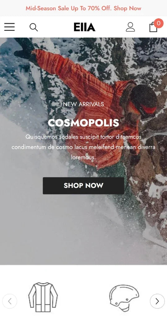 Ella Theme - Sports & Activities Ecommerce Website Template - 2