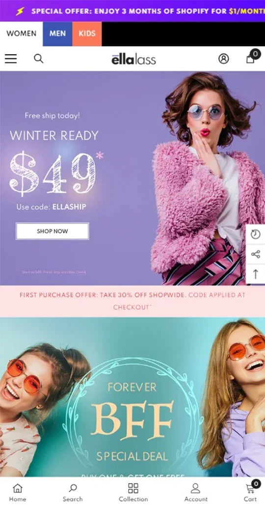 Ella Theme - Fast Fashion Retail Ecommerce Website Template - 2