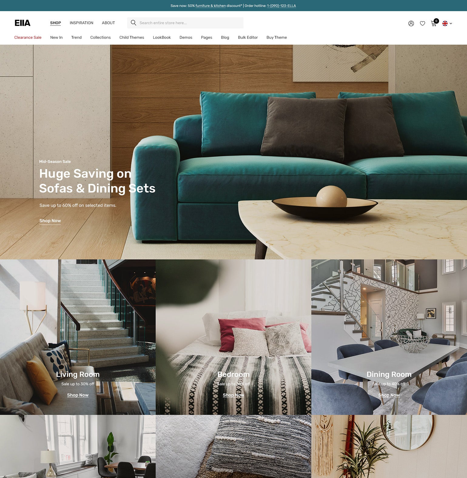 Ella Shopify Theme - Home & Decor Ecommerce Website Template