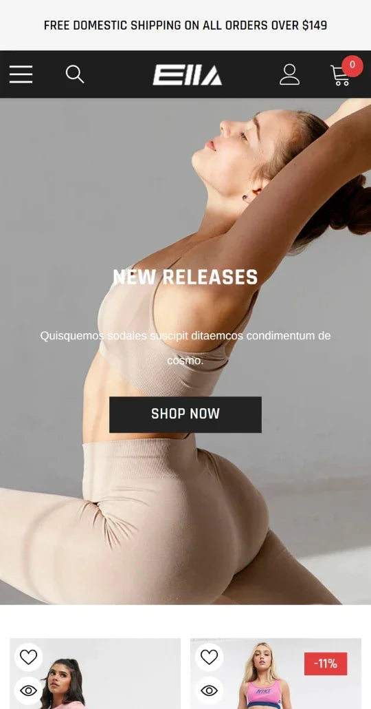 Ella Shopify Theme - Yoga & Pilates - Ecommerce Website Template - 2