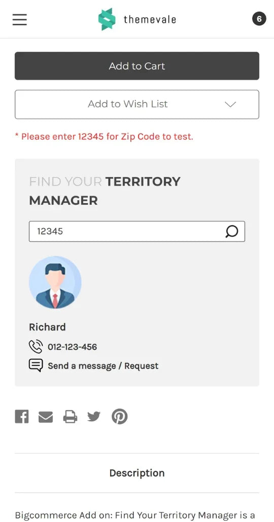 Find Your Territory Manager is a tool that helps your customers more conveniently to find the information of territory managers at their location.