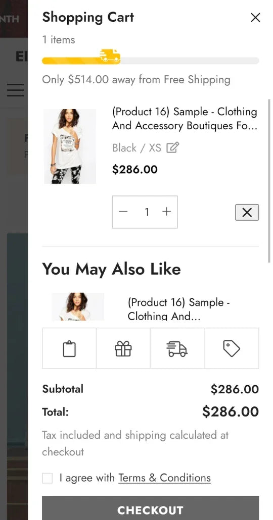 Calculate Free Shipping Threshold add on will help you boost Cart Values and Sales, reduce the abandoned rate by offering Free Shipping Offers with Progressive Messages