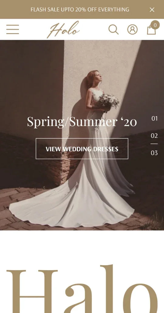 Halo Theme - Wedding Store Ecommerce Website Template - 2