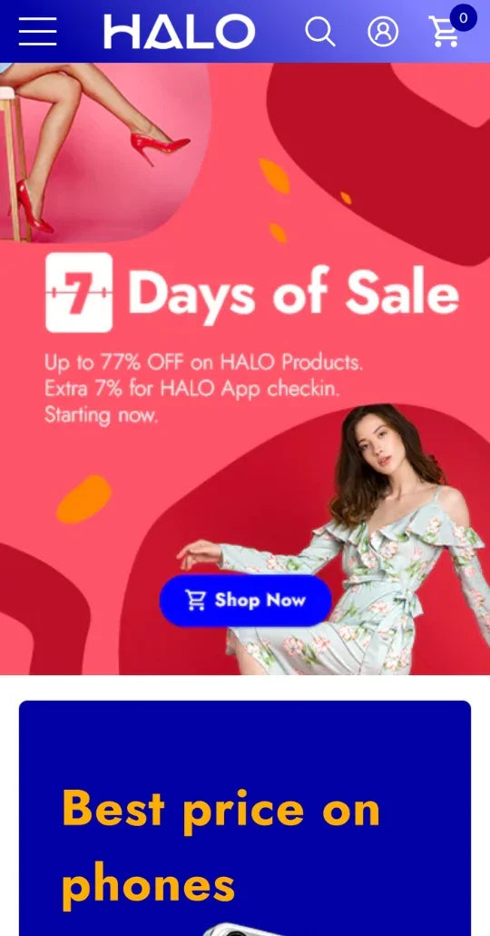 Halo Theme - Shopping & Grocery Ecommerce Website Template - 2