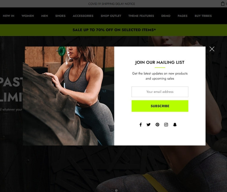 BigCommerce Add-on: Newsletter Pop-up