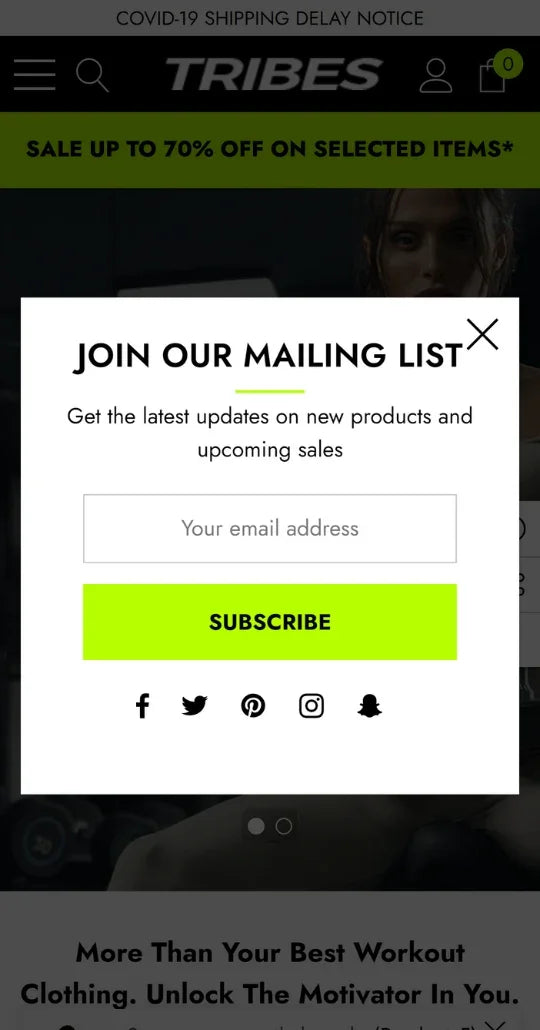 BigCommerce Add-on: Newsletter Pop-up