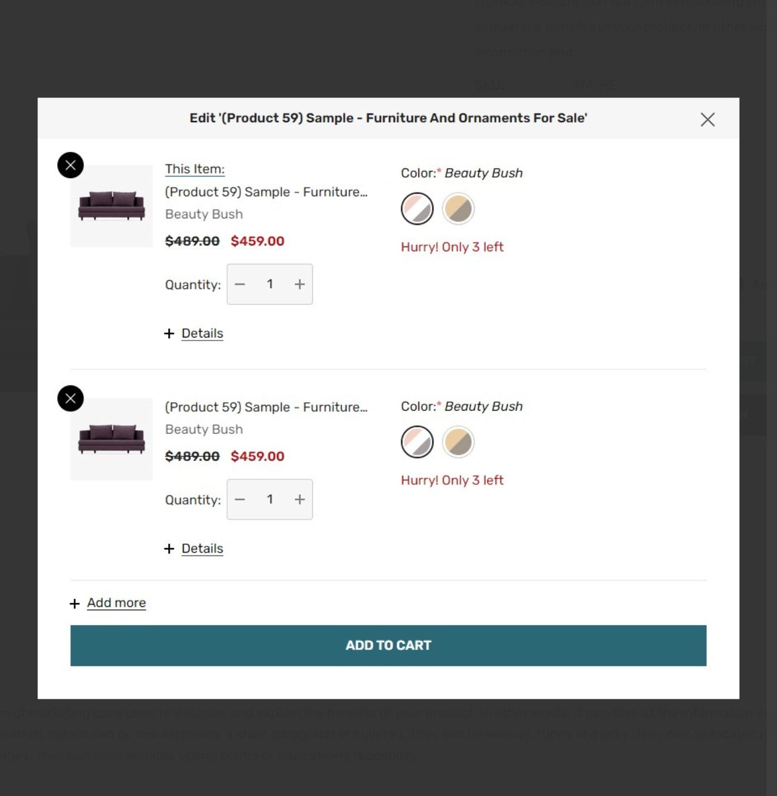 BigCommerce Add-on: Quick Edit Cart