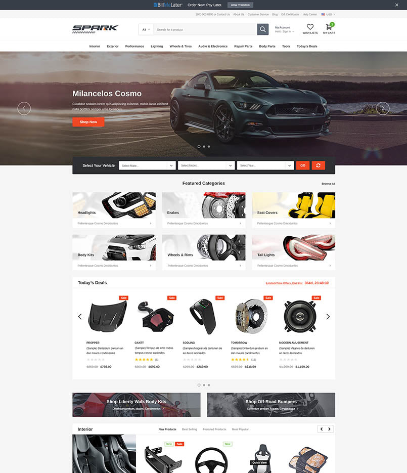 Spark BigCommerce - Automotive