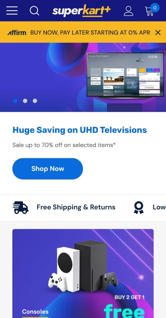 Superkart - Premium Electronics & Computers Ecommerce Template | HaloThemes - Mobile View