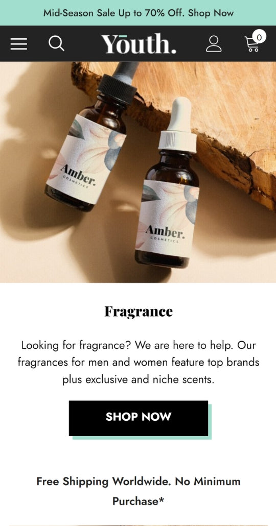 SURFup Youth Ecommerce Website Template | Premium Themes | HaloThemes - Mobile View