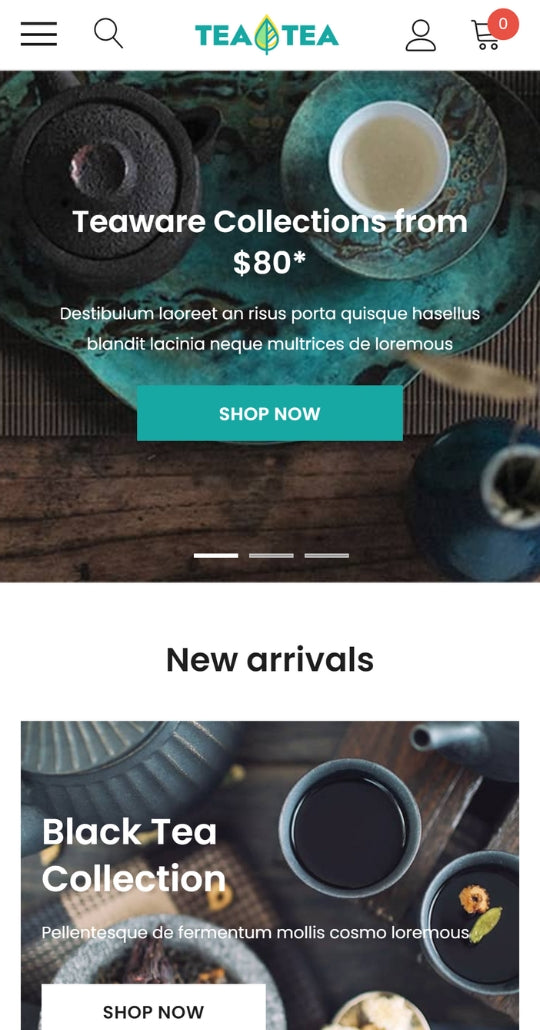 Food & Beverages Ecommerce Template | Premium Themes | HaloThemes - Mobile View