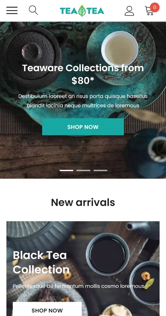 Food & Beverages Ecommerce Template | Premium Themes | HaloThemes - Mobile View
