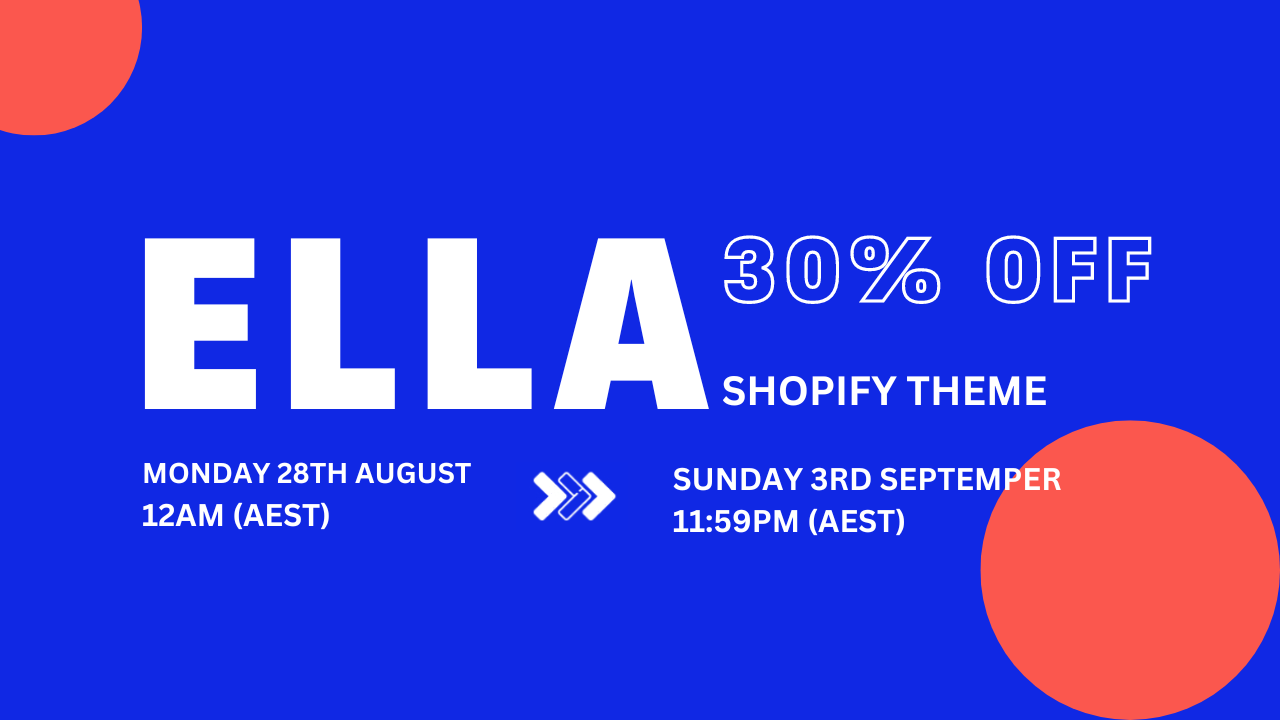 30% Off Ella - Multipurpose Shopify Theme OS 2.0: Elevate Your Online Presence