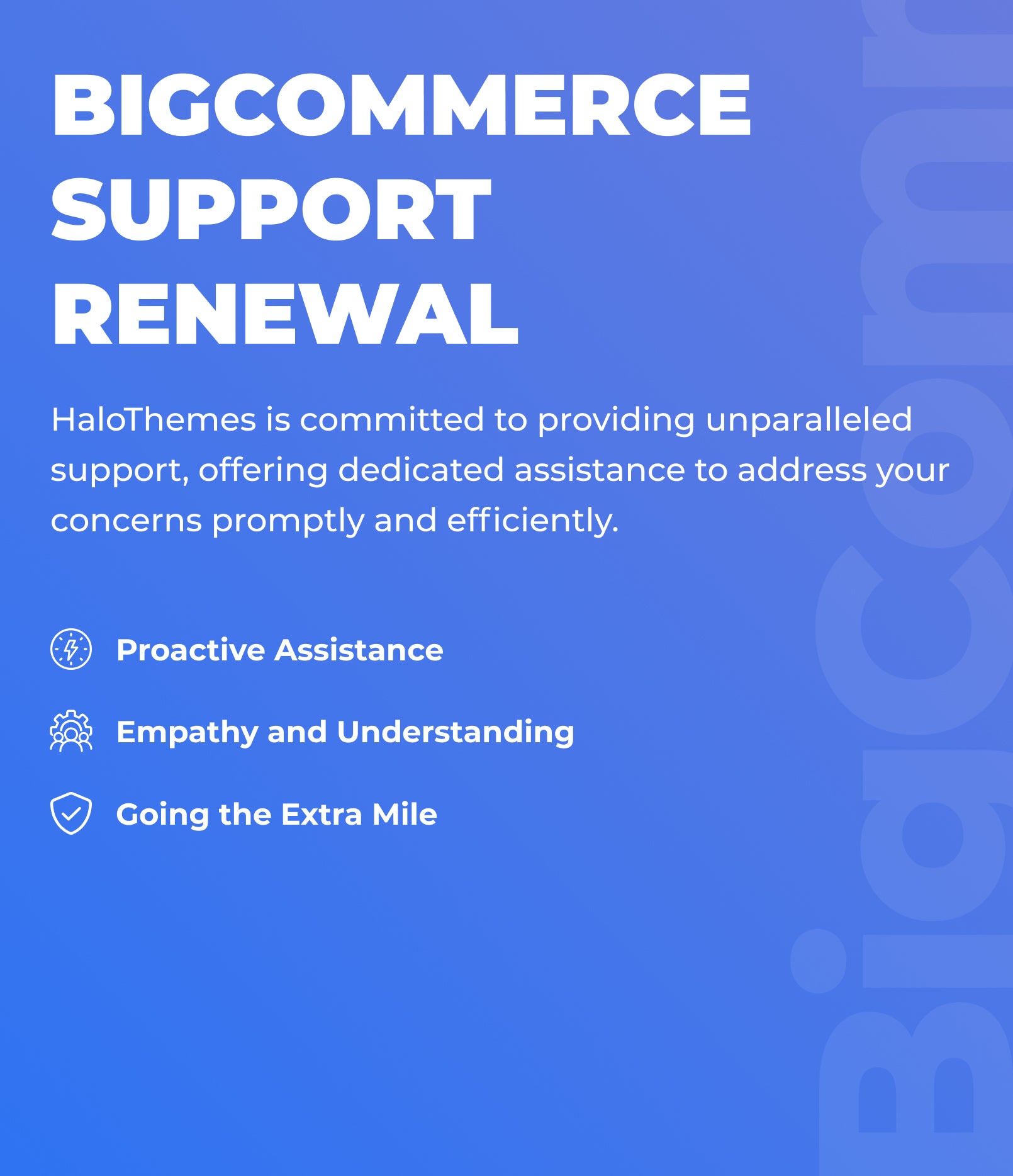 BigCommerce Support Renewal | HaloThemes Support Service Renewal