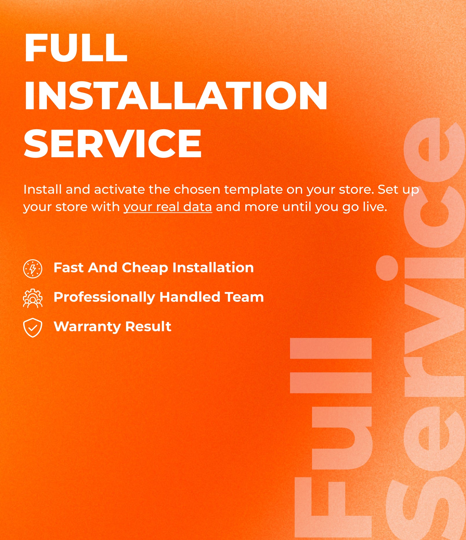 Full Installation Service