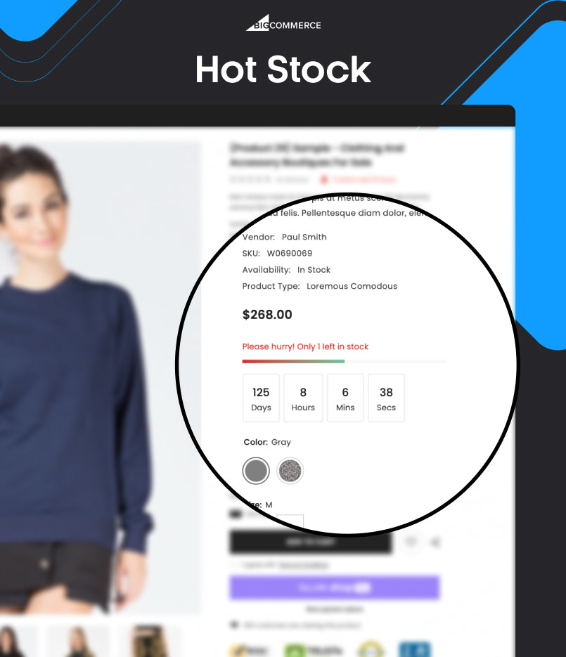 BigCommerce Add-on: Hot stock