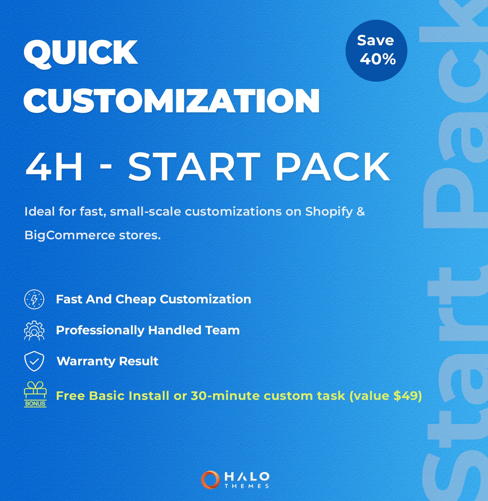 Quick Customization (4h) - Start Pack