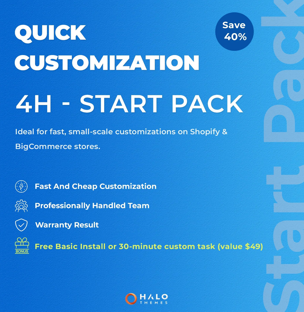 Quick Customization (4h) – Start Pack | HaloThemes – Themes & Services ...