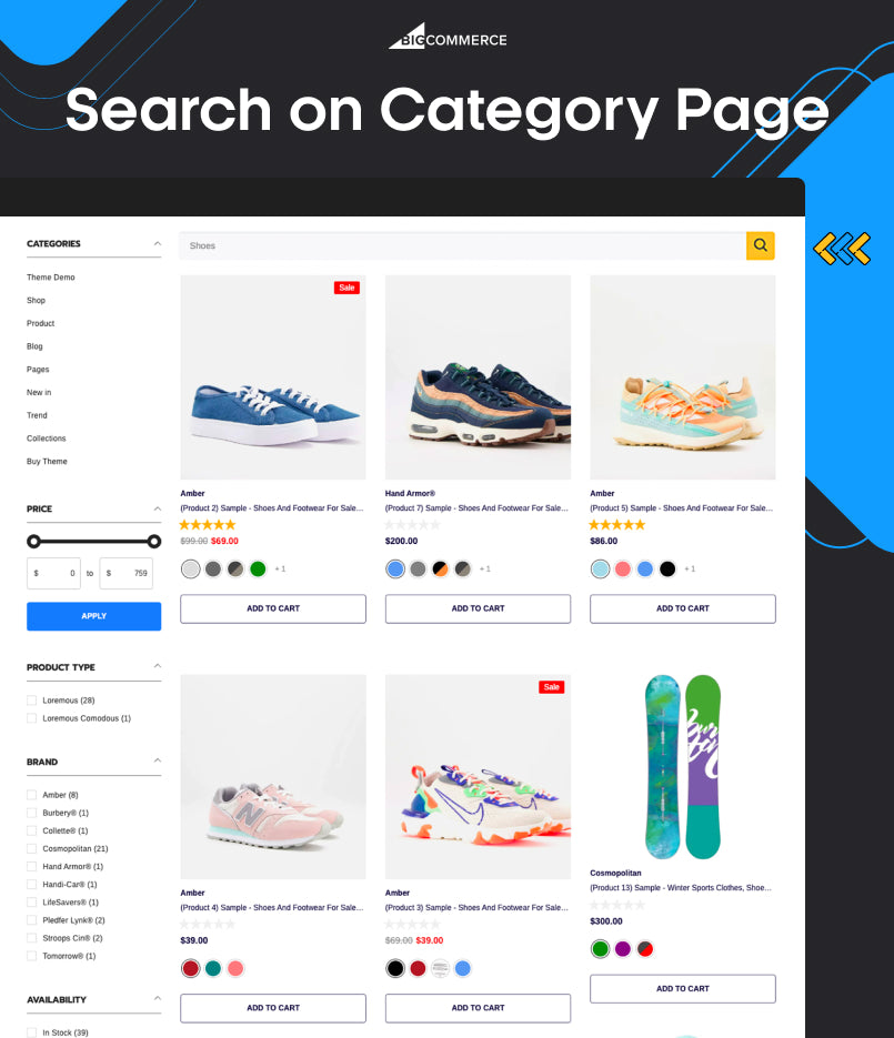 BigCommerce Add-on: Search on Category Page