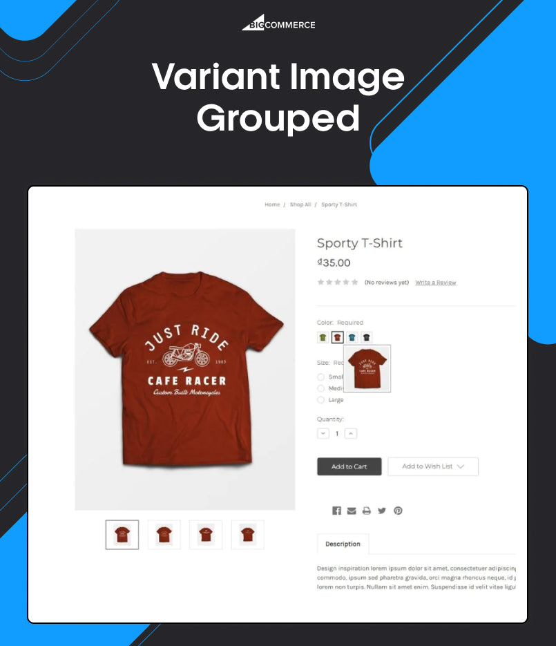 BigCommerce Add-on: Variant Image Grouped