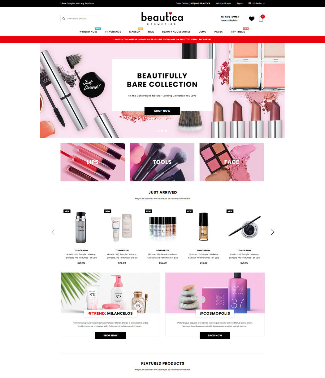 Beautica Bigcommerce