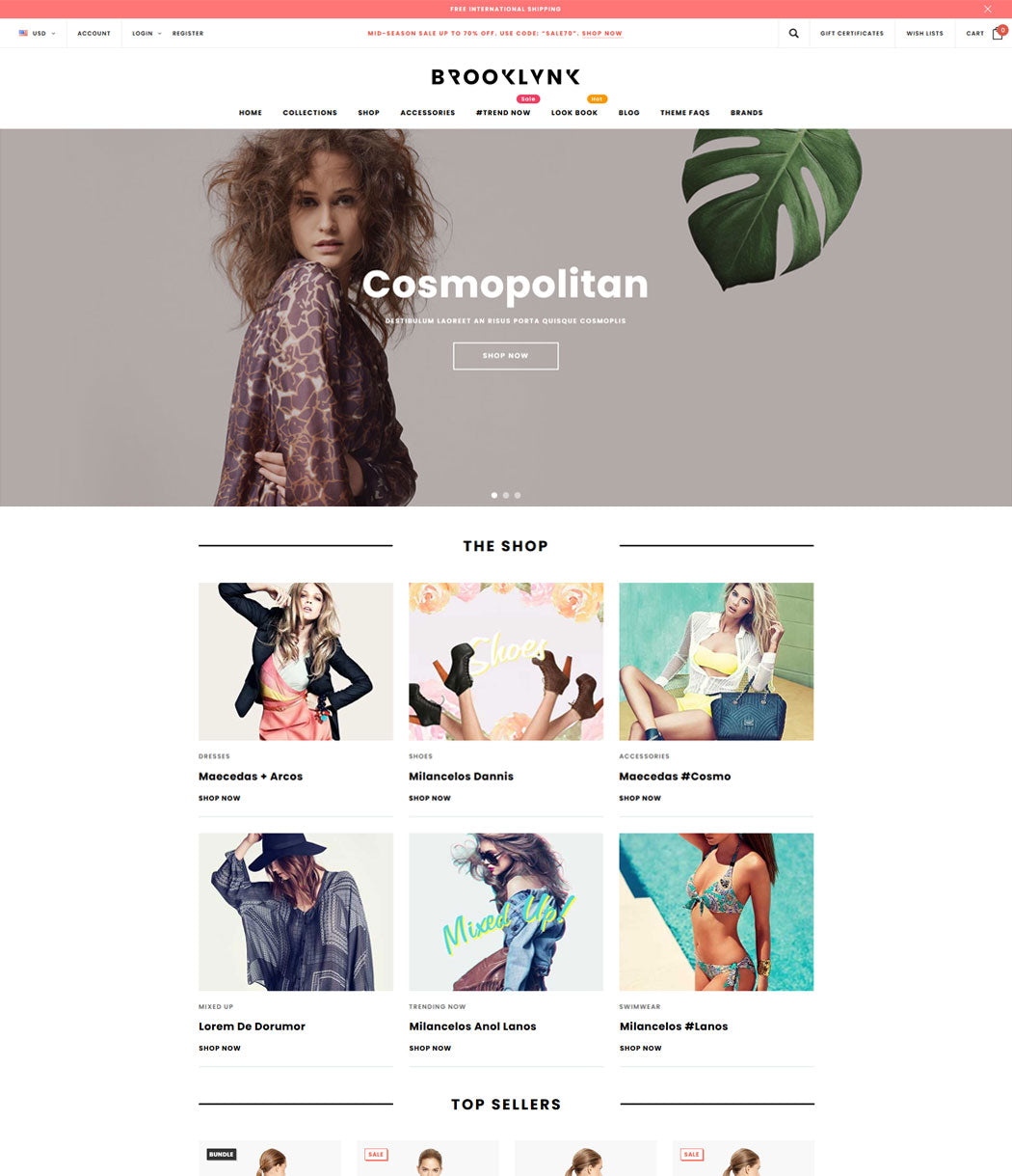 Brooklynk - Fashion BigCommerce Stencil Template
