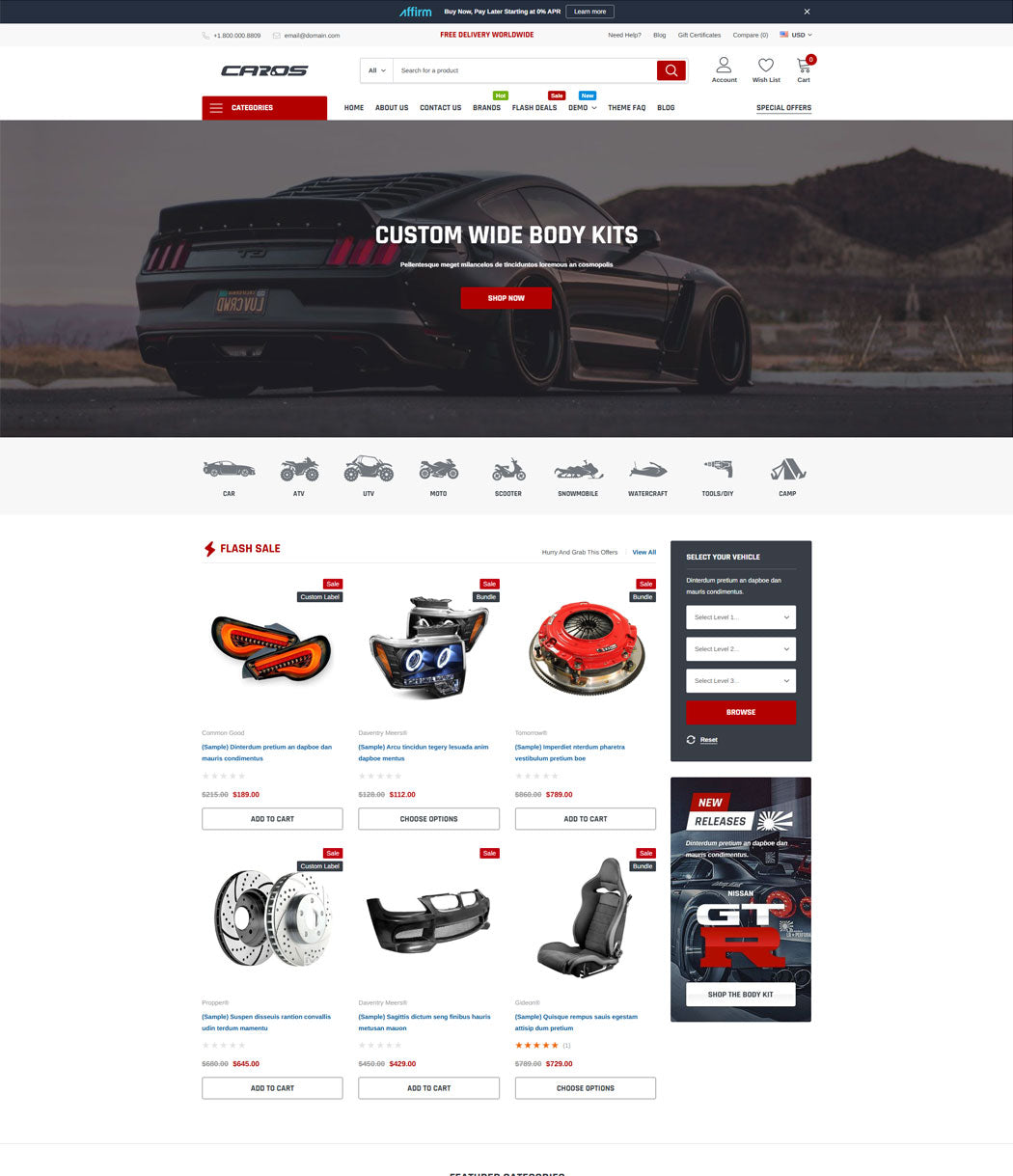 Caros Bigcommerce - Auto Dealer